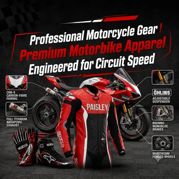 Mono de Cuero para Moto 1 Pieza Velocity Race Gears – Equipamiento Profesional para Circuito con Protección CE