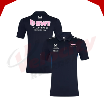 Alpine F1 Team 2025 Navy Polo Shirt