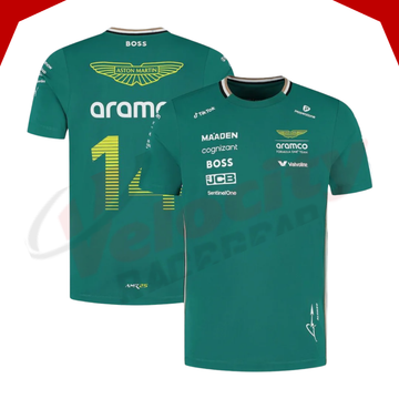 Fernando Alonso 2025 Aston Martin Aramco Cognizant F1 Team Driver T-Shirt