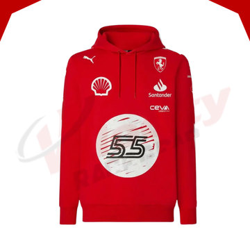 Carlos Sainz 2023 Las Vegas GP Special Edition Scuderia Ferrari Puma Hooded Sweatshirt