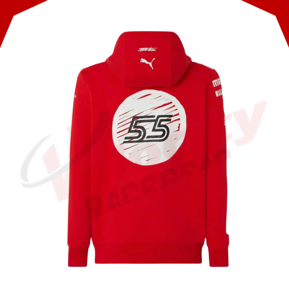 Carlos Sainz 2023 Las Vegas GP Special Edition Scuderia Ferrari Puma Hooded Sweatshirt