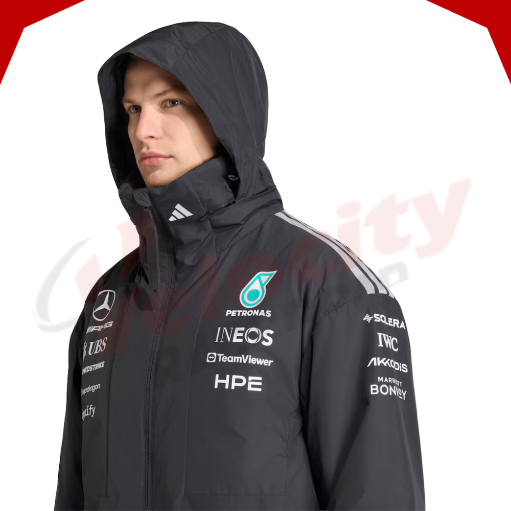 Mercedes AMG Petronas Adidas F1 Team 2026 Black Jacket
