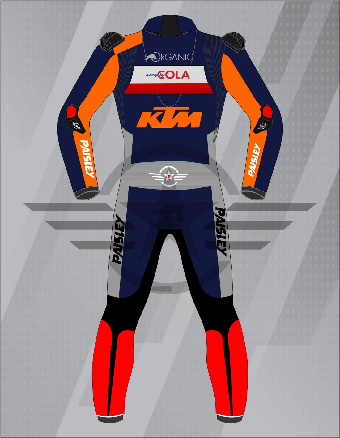 Mono de Moto de Cuero 1 Pieza Estilo KTM – Traje de Circuito Profesional con Protecciones CE